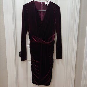 BOHME Burgundy Velvet Dress Women's Size S